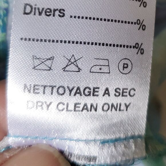 Eleanore Emaldi Paris Blouse Size S / M Cotton Made In Italy Watercolor Mandalas - Picture 11 of 16